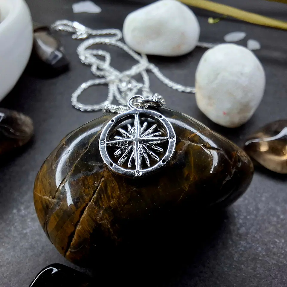 Dije Rosa de los Vientos de Plata 925 1