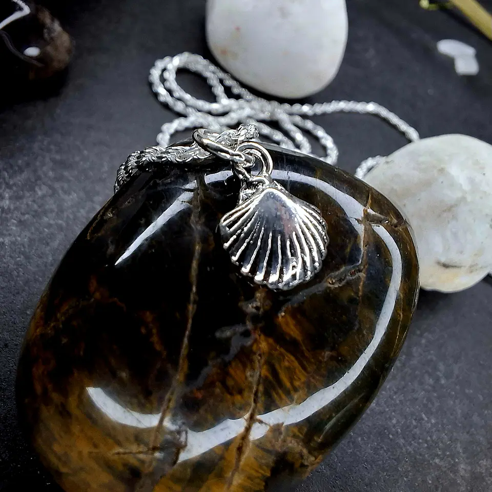 Colgante Concha de Mar de Plata 925 3