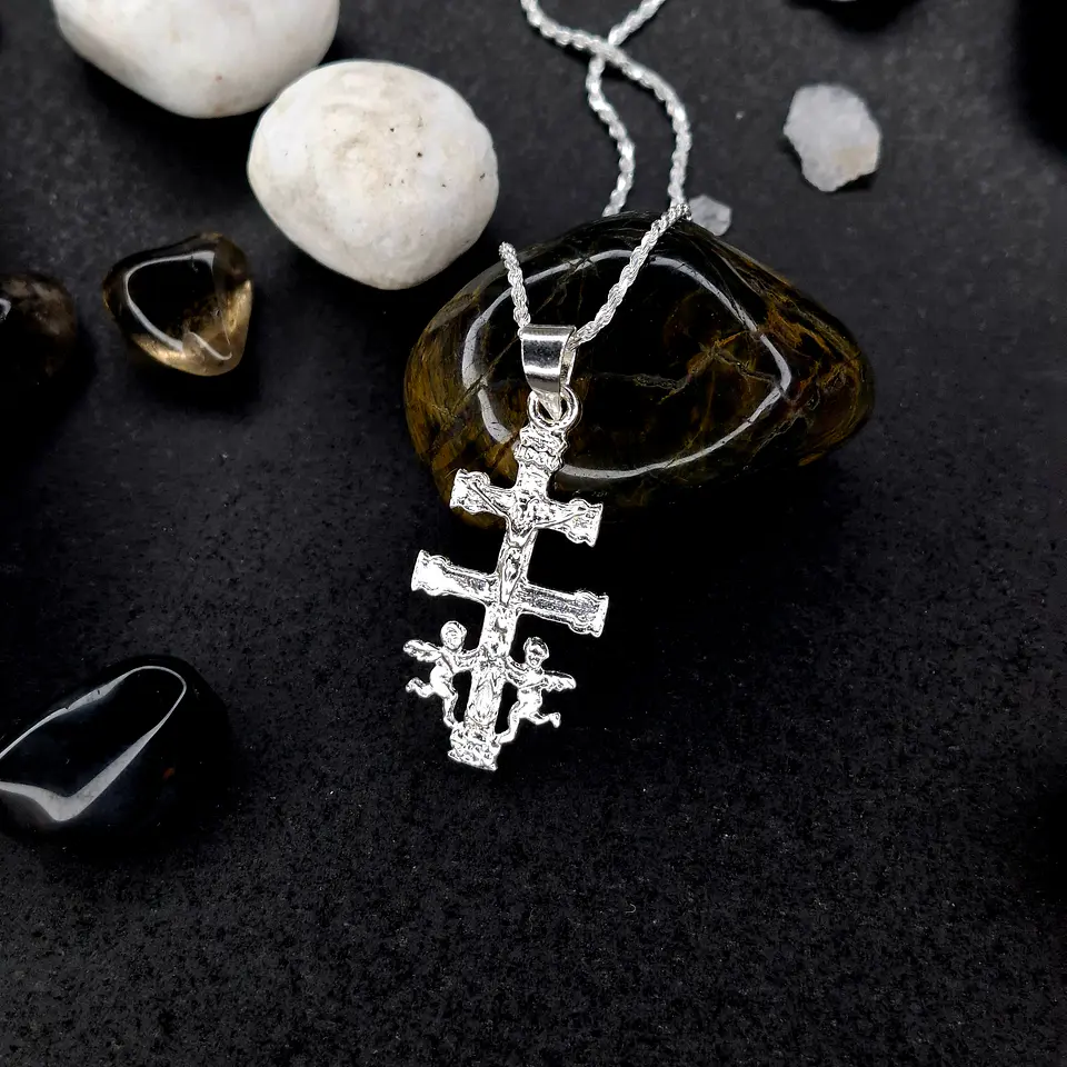 Colgante Caravaca de Plata 925 - Grabado por Ambos Lados 1