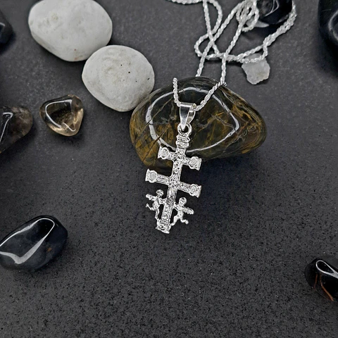Colgante Caravaca de Plata 925 - Grabado por Ambos Lados