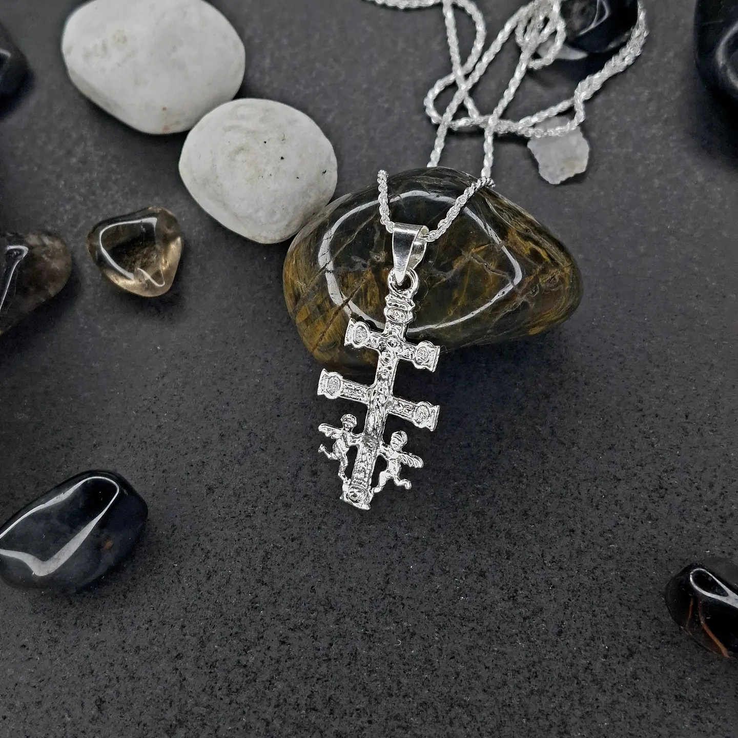 Colgante Caravaca de Plata 925 - Grabado por Ambos Lados 2