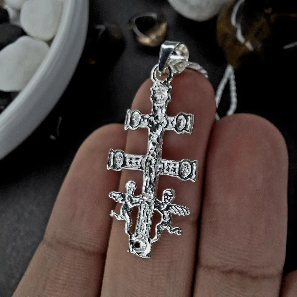 Colgante Caravaca de Plata 925 - Grabado por Ambos Lados 3