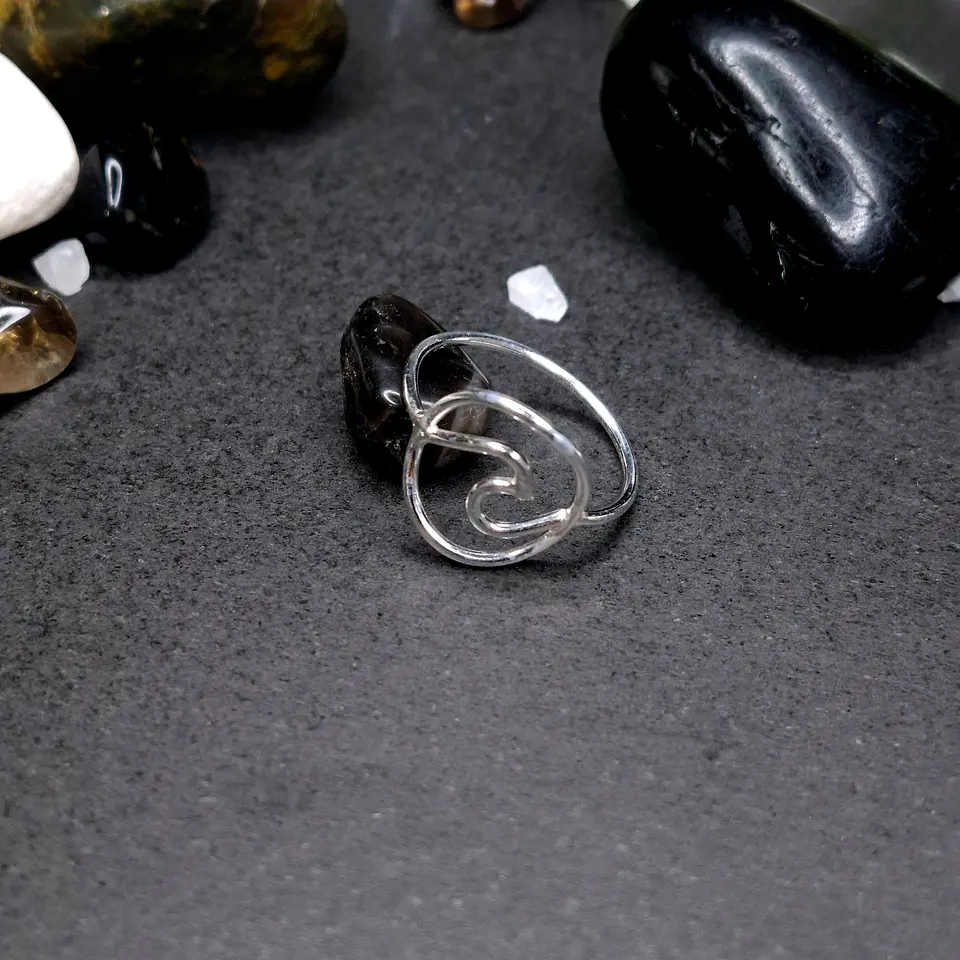 Anillo Olas de plata 925 1