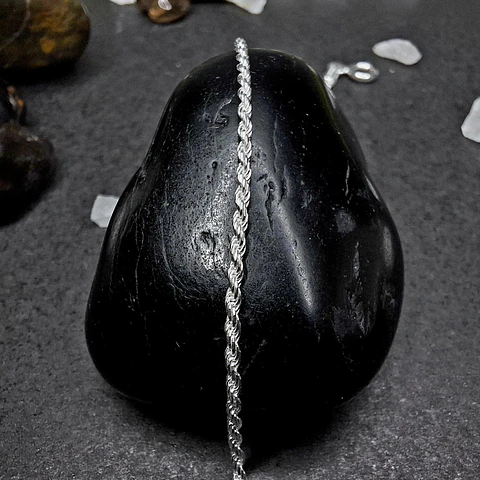 Pulsera Turbillon 19 cm x 1 mm de Plata 925