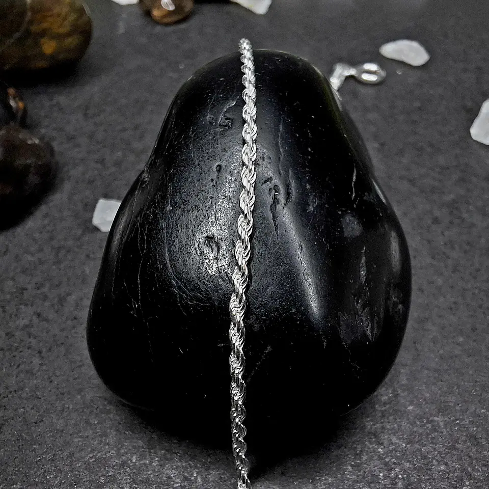 Pulsera Turbillon 19 cm x 1 mm de Plata 925 1