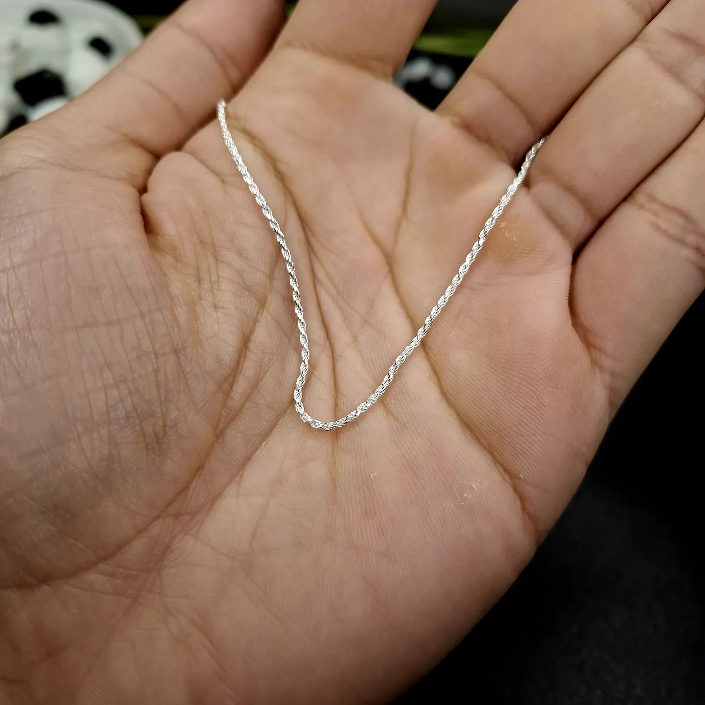 Pulsera Turbillon 19 cm x 1 mm de Plata 925 2