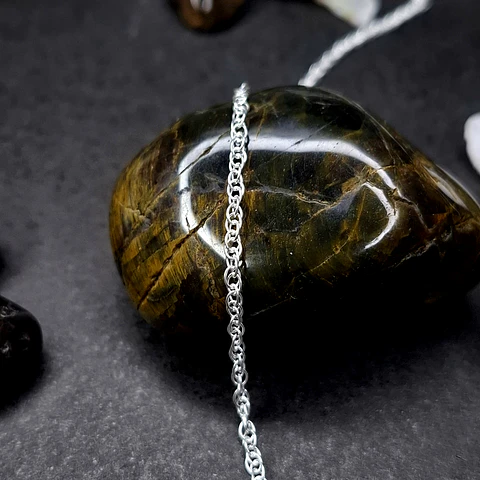 Cadena Semi-Turbillon 50 cm x 1,6 mm de Plata 925