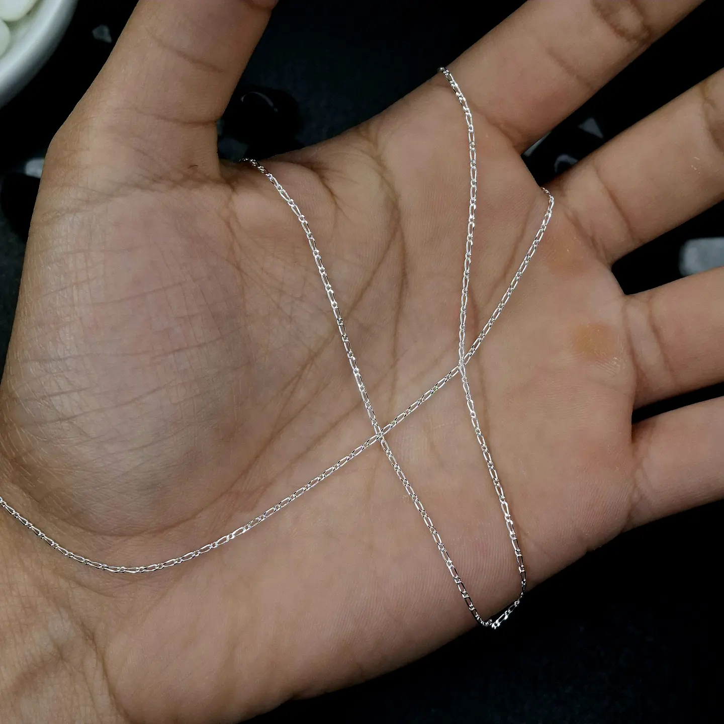 Cadena Cartier 1x1 - 50 cm x 1 mm de Plata 925 2