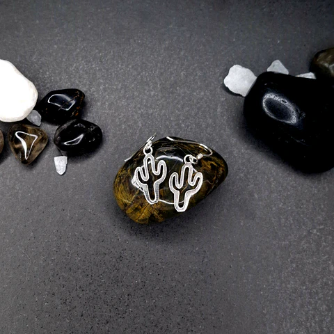 Aros Cactus de Plata 925