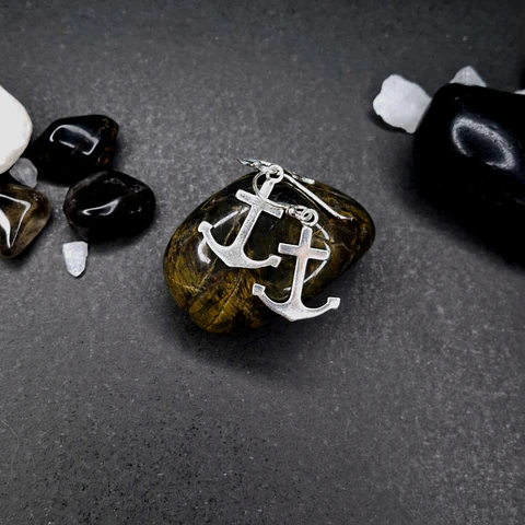 Aros Ancla de Plata 925