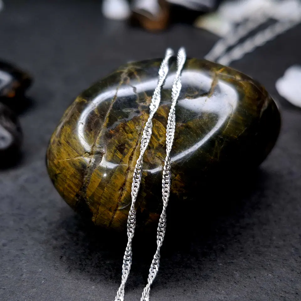 Cadena Singapur 40 cm x 1 mm de Plata 925 1