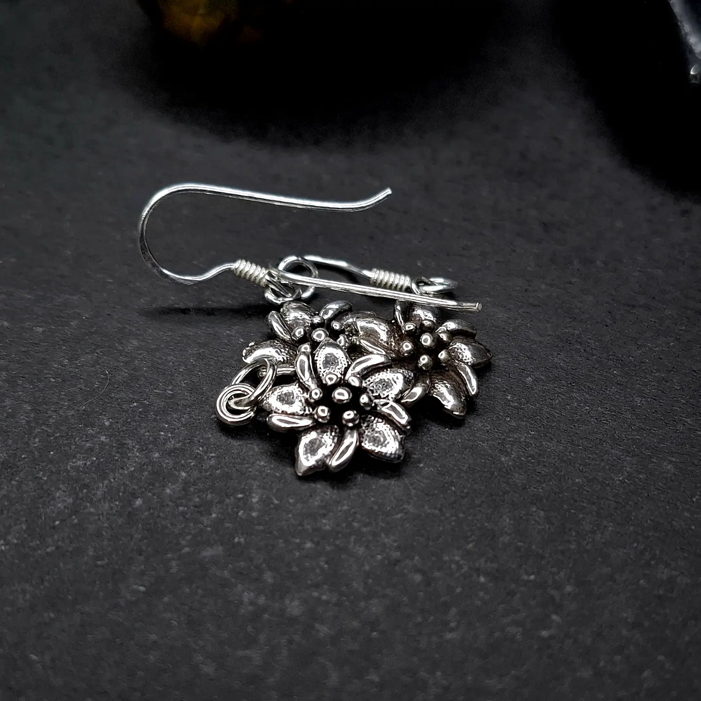 Conjunto Flores Añejadas de Plata 925 1