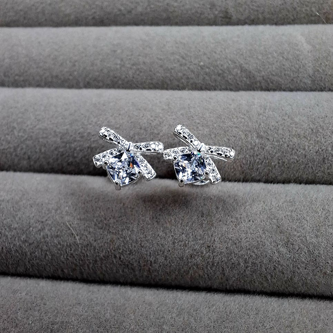 Aros de Moño con Circones de Plata 925 1