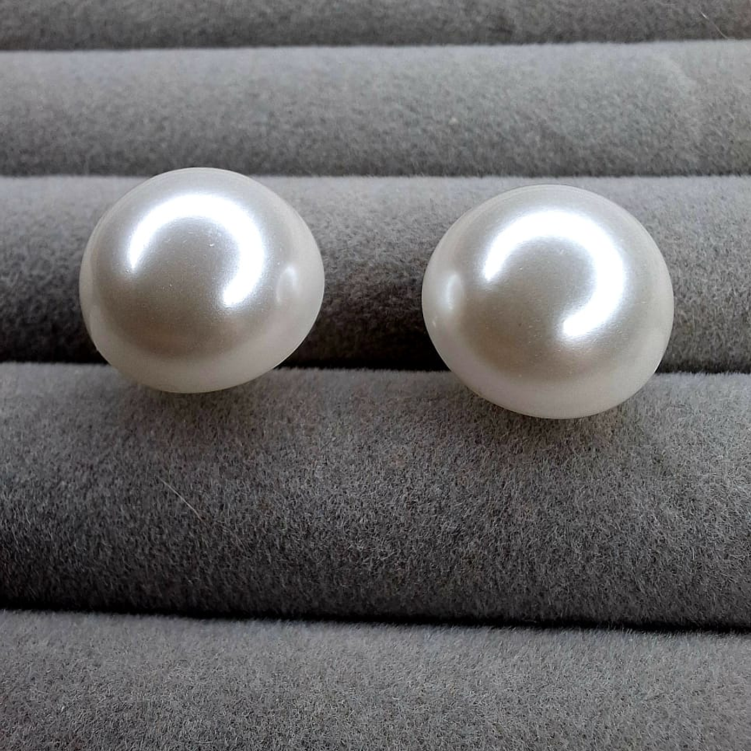 Aros Medias Perlas de Plata 925 1