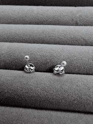 Aros de Perlas de Plata 925