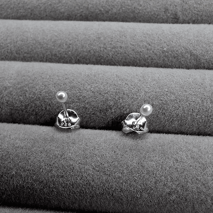 Aros de Perlas de Plata 925 1