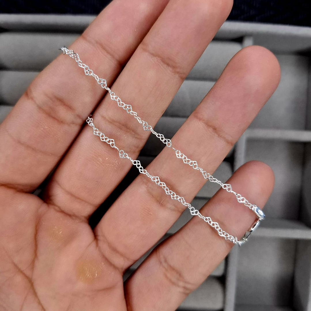 Pulsera de Corazones de Plata 925 2