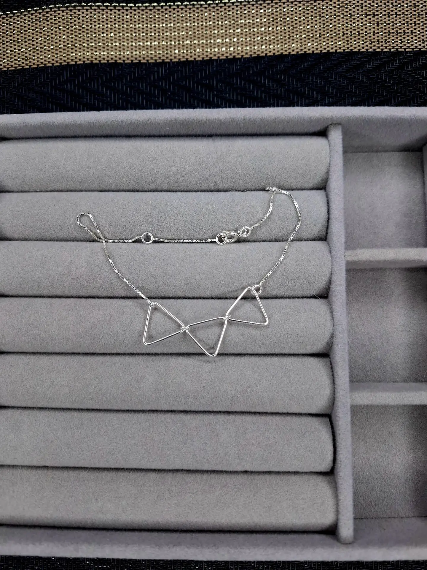 Pulsera Trío Triángulos de Plata 925 1