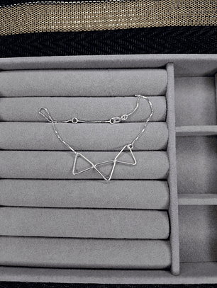 Pulsera Trío Triángulos de Plata 925