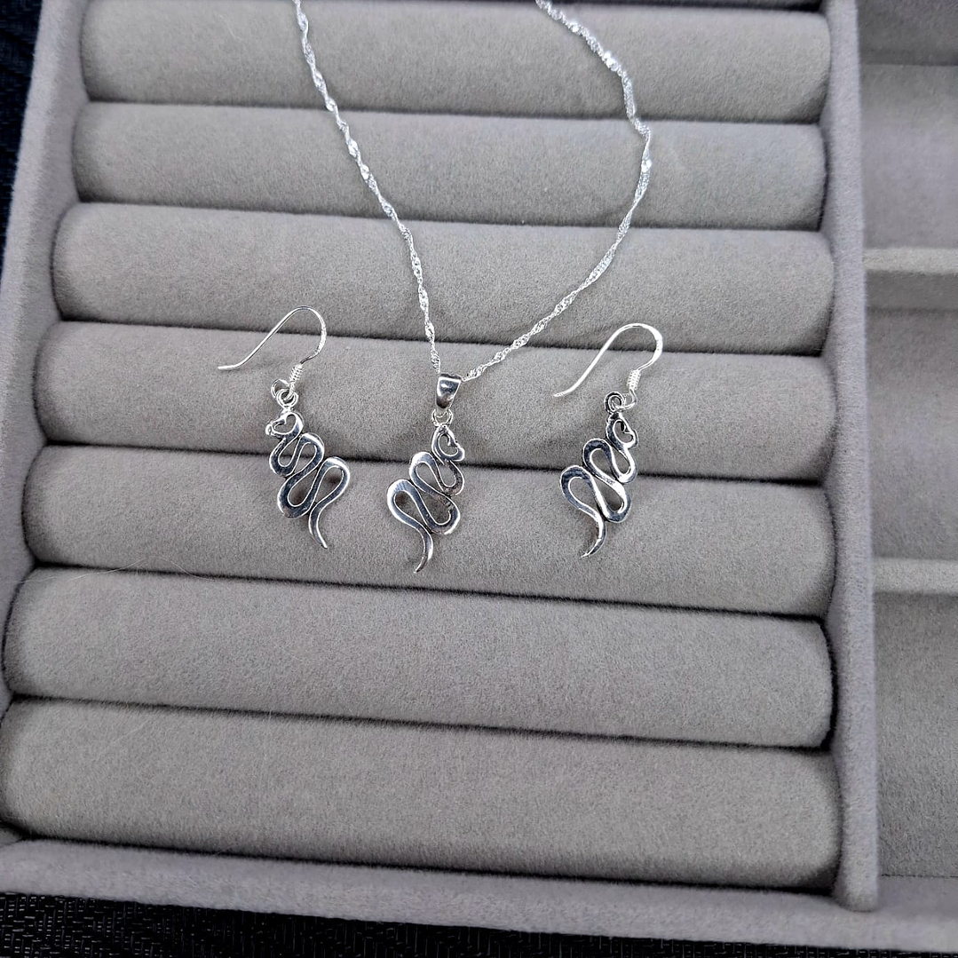 Conjunto Serpientes de Plata 925 1