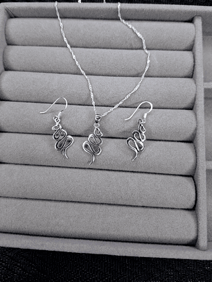 Conjunto Serpientes de Plata 925