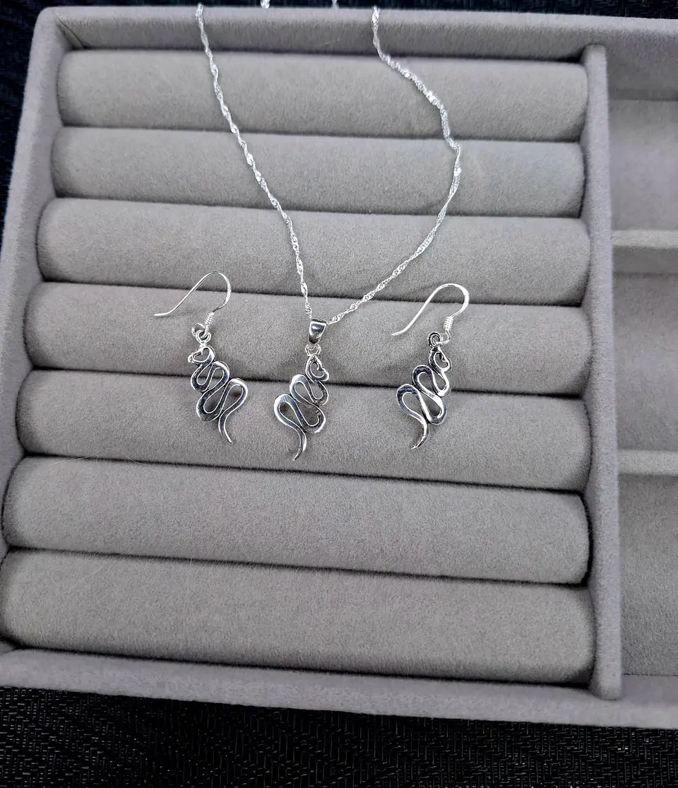 Conjunto Serpientes de Plata 925 1