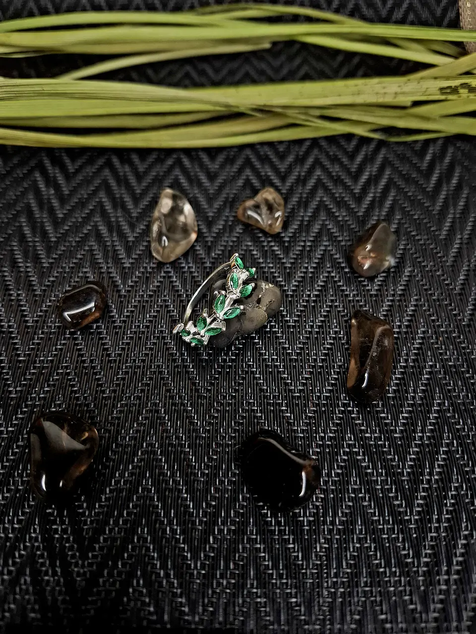 Anillo Espigas Circones Esmeralda – Talla 12 1