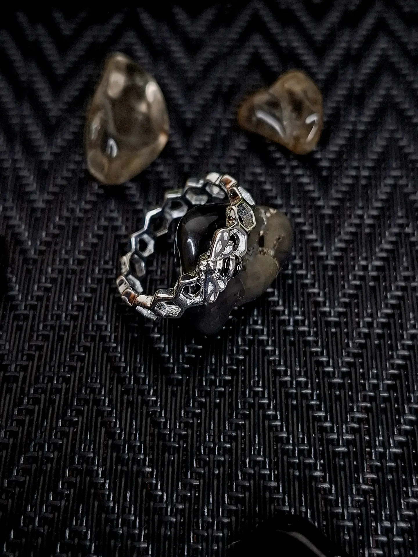 Anillo Panal y Abeja Esmaltada - Talla 11 1