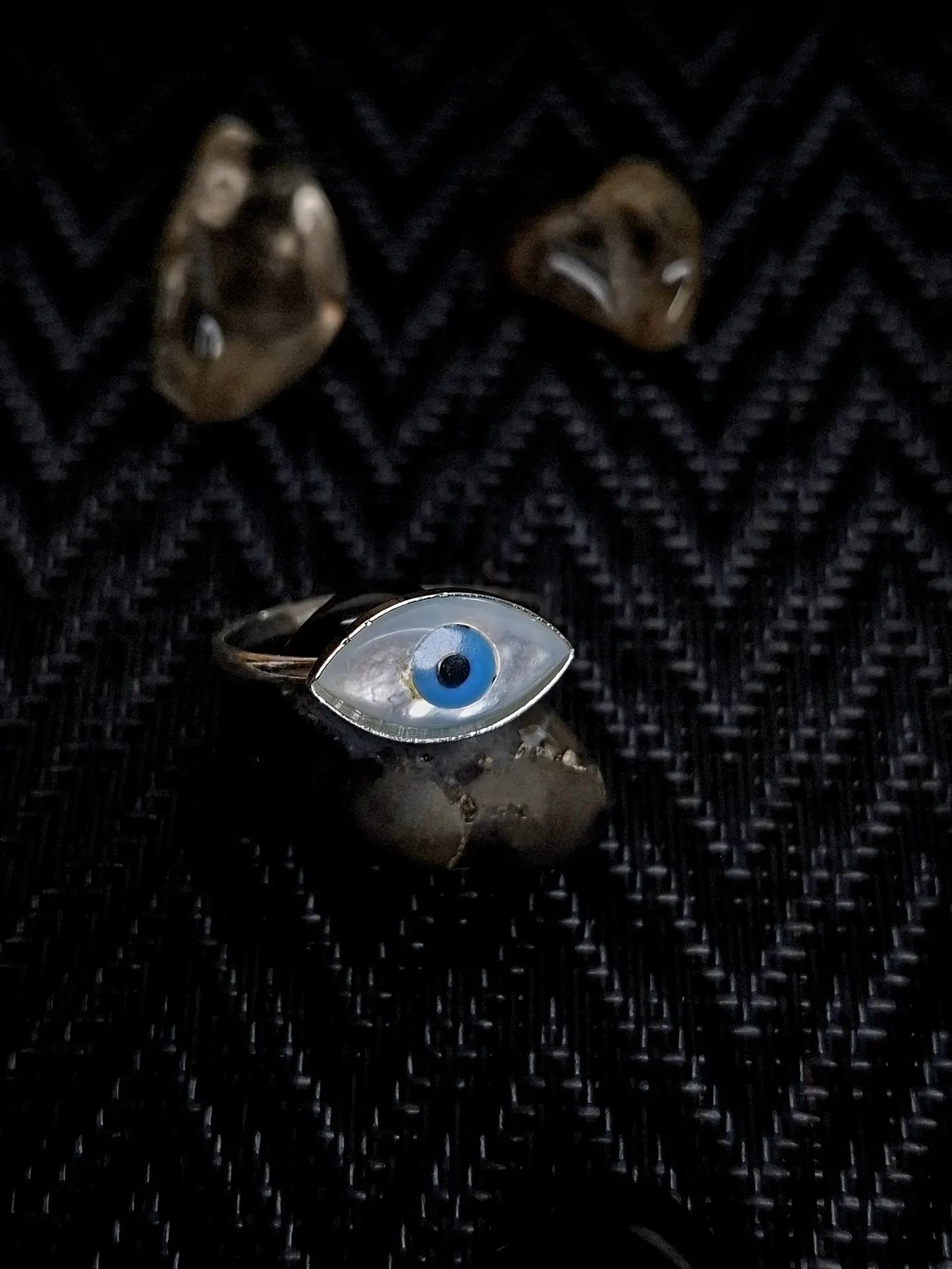 Anillo Ojo Turco Nácar - Talla 12 2