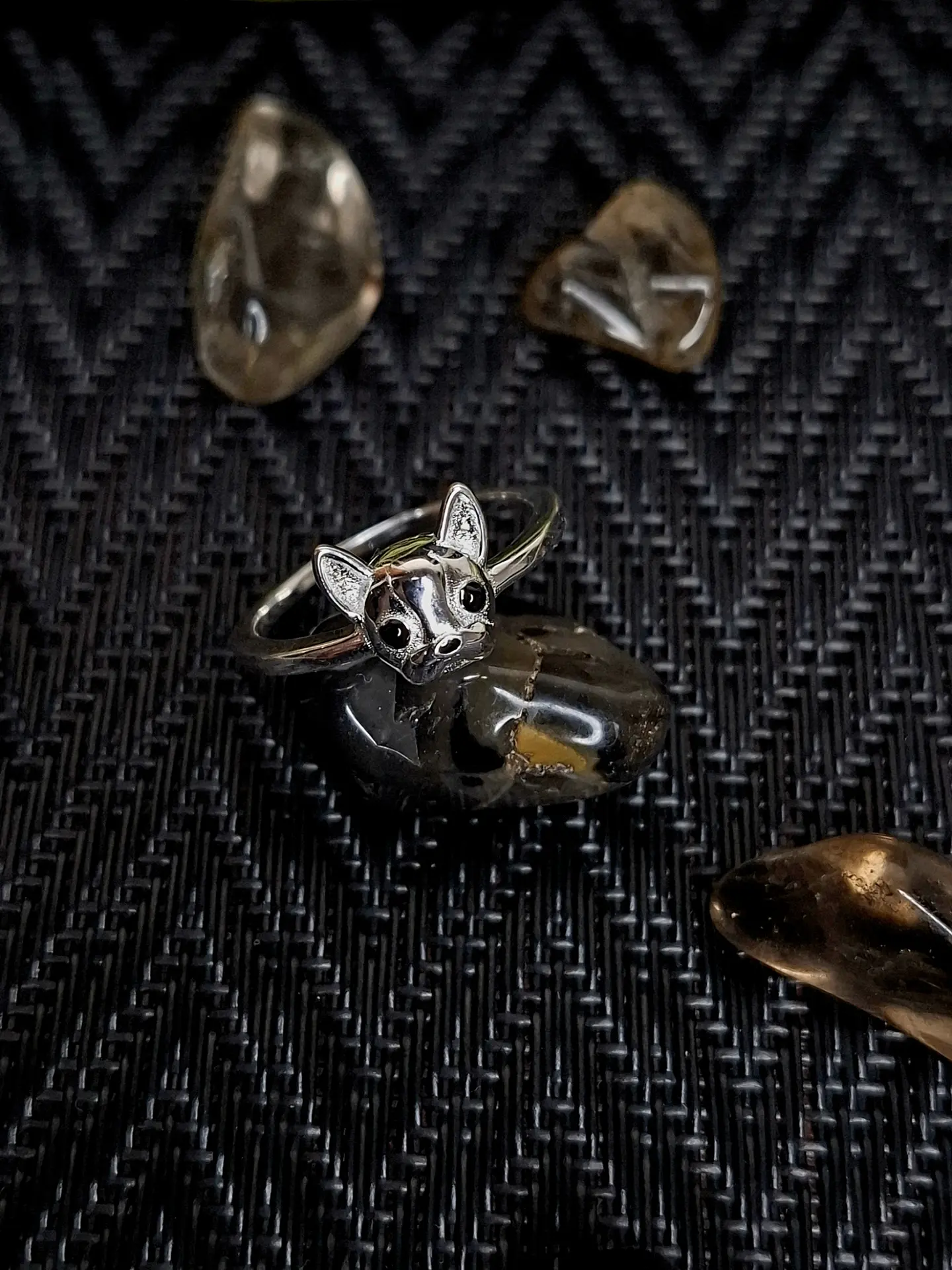 Anillo Perrito Bulldog - Talla 11 2