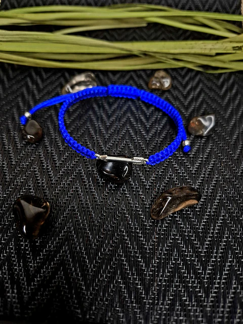 Pulsera Hilo Flecha - Azul Rey