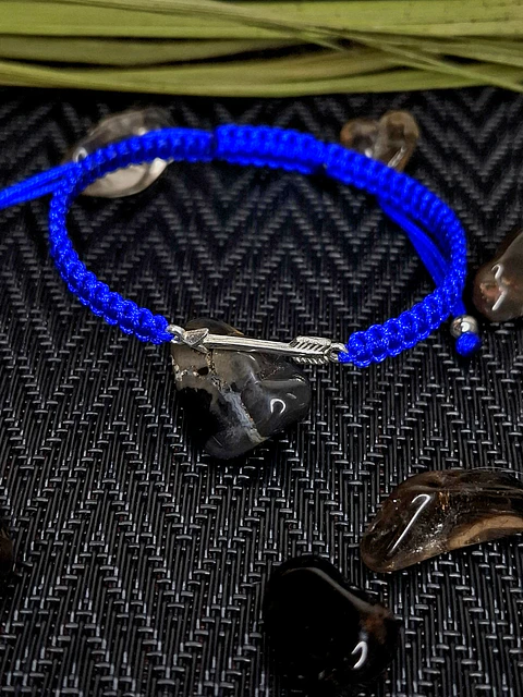 Pulsera Hilo Flecha - Azul Rey