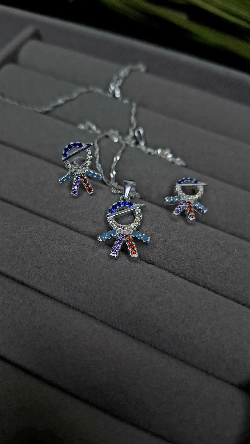 Conjunto Niño Circones Multicolor - Plata 925 2