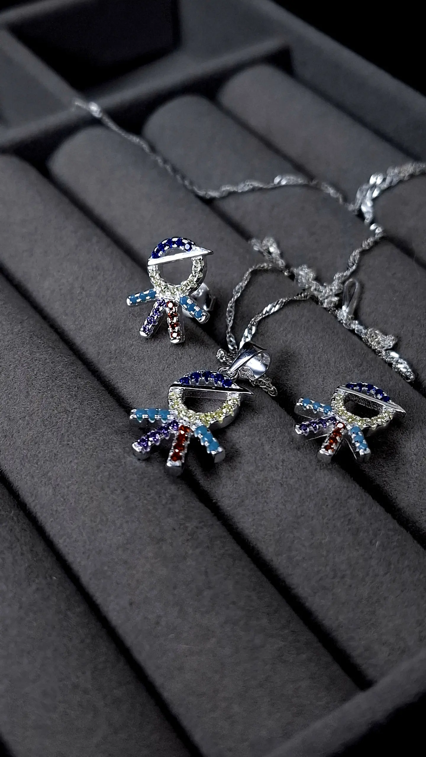 Conjunto Niño Circones Multicolor - Plata 925 1