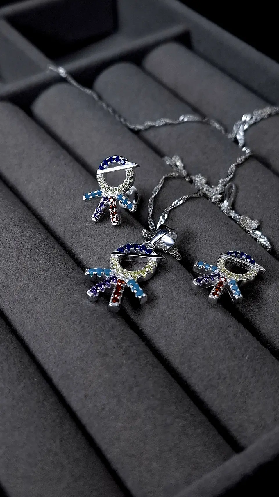 Conjunto Niño Circones Multicolor - Plata 925 1