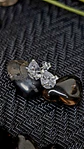 Aros Gota Circón 6x8 mm - Miniatura 1