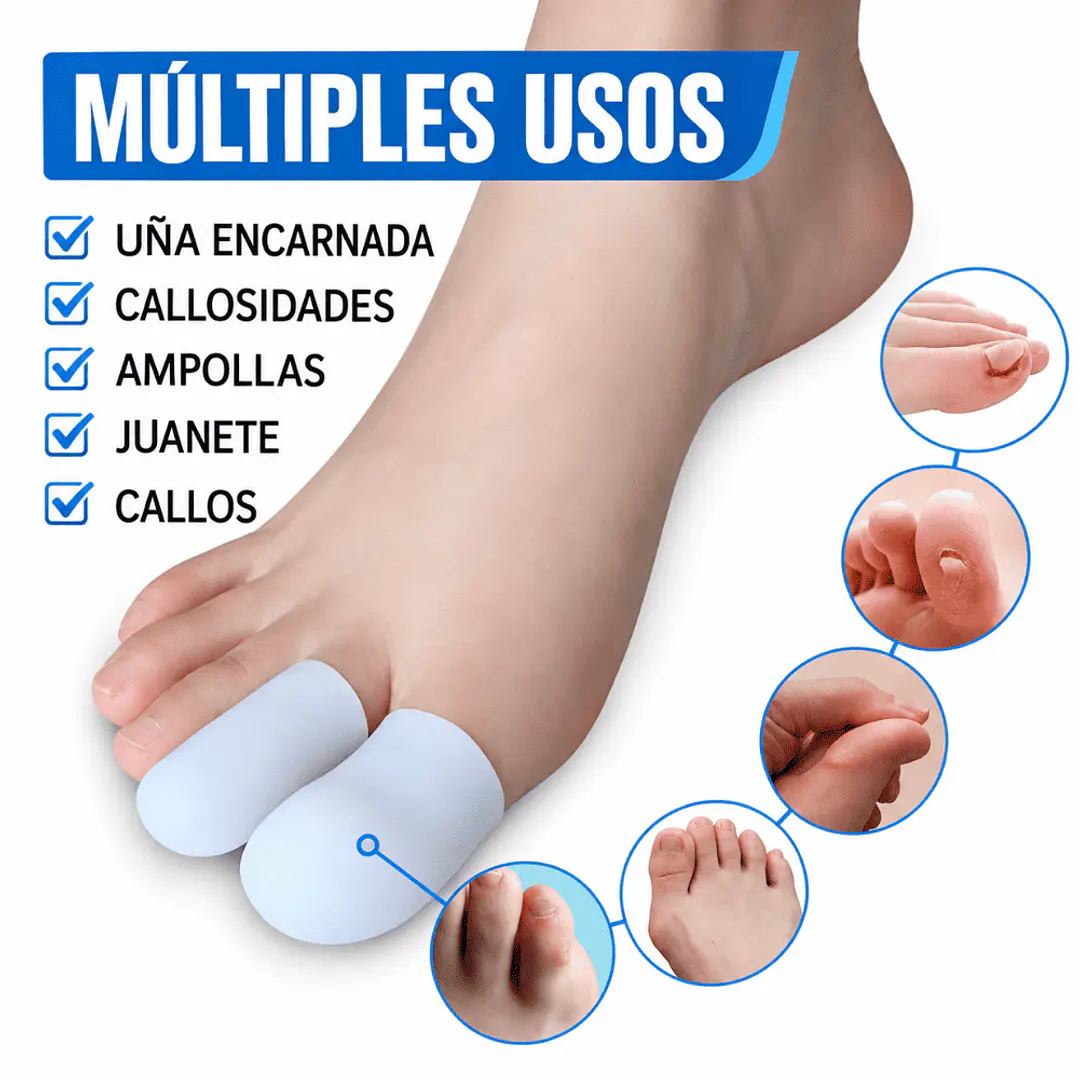 Protectores de Dedos del Pie de Silicona 2