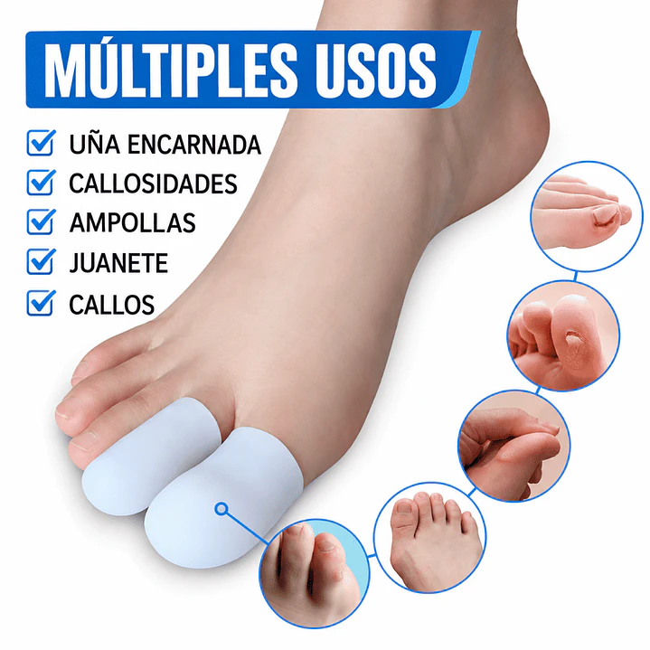 Protectores de Dedos del Pie de Silicona 2