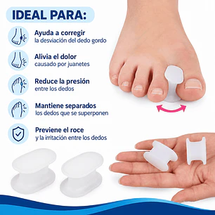 Separador de Dedo del Pie de Silicona
