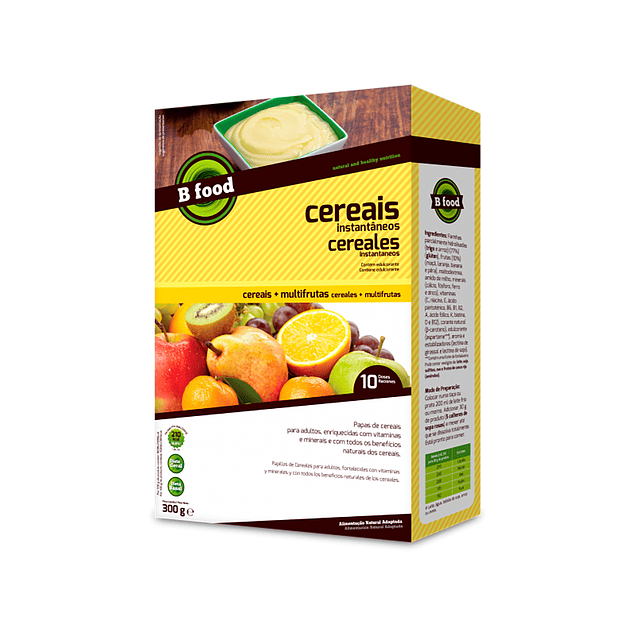 Papas de Cereais Multifrutas 300g 