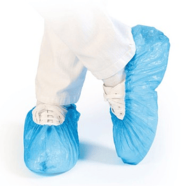 Cobre Sapatos em CPE Azul com elástico