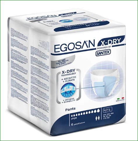 Cueca Fralda Egosan X-Dry Hiper 1