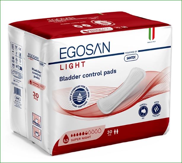Penso de Incontinência Ligeira Egosan Light SUPER NOITE  30un 1
