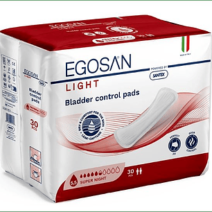 Penso de Incontinência Ligeira Egosan Light SUPER NOITE  30un