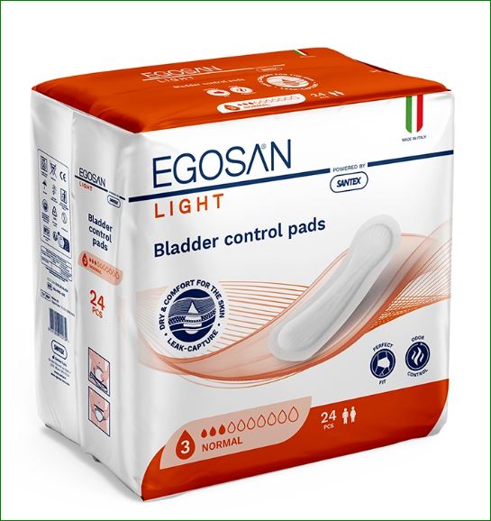 Penso de Incontinência Ligeira Egosan Light Normal (bolsa ind.)  24un 1