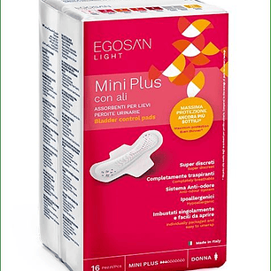 Penso de Incontinência Ligeira Egosan Light Mini Plus (bolsa ind.) 16un