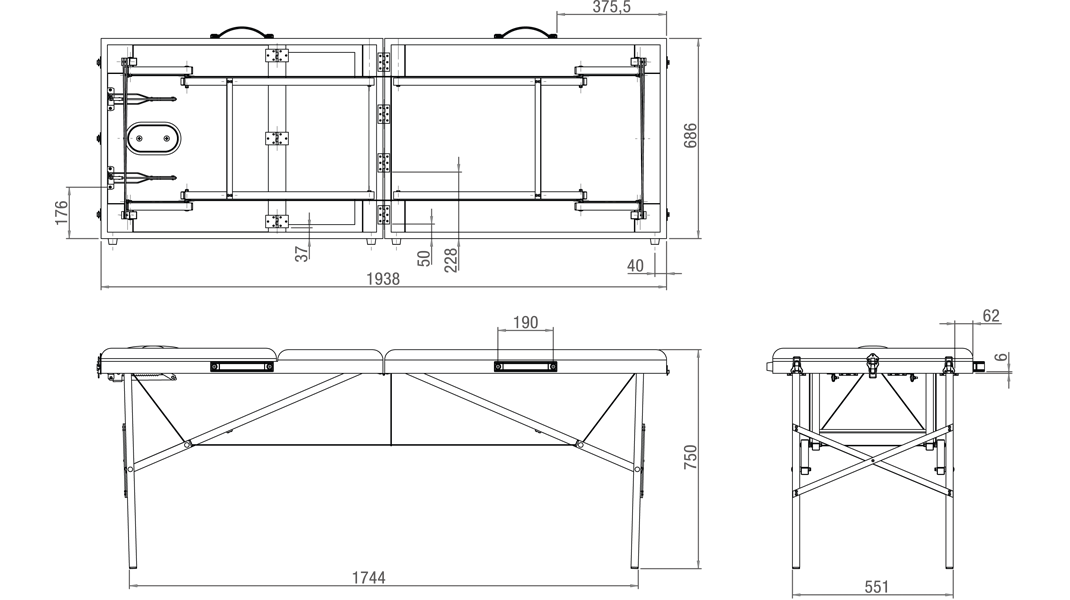 Marquesa Portátil em Alumínio 2