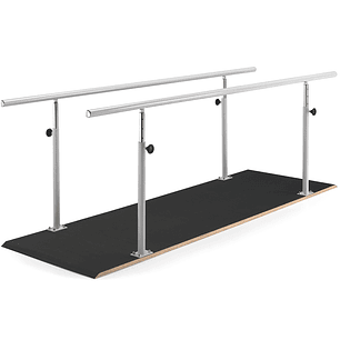 Barras Paralelas com Base em Madeira faia e Tela Antiderrapante