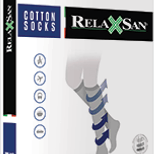 Meia de algodão longa 140 DEN