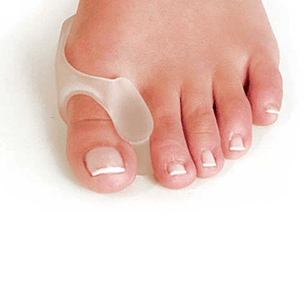 Separador em carrete em gel com protector para hallux valgus